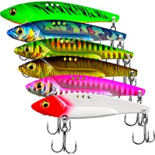 Alien Outdoor Sports DW467 5 Adet Metal Simülasyon Yem Uzun Atış Balıkçılık Lures Çift Kanca Tarzı D/17G (Yurt Dışından)