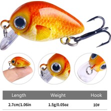 Alien Outdoor Sports 5 Adet Mini Biyonik Sert Yem Tuzlu Su Tatlı Su Balıkçılık Minnow Crankbaits Wobbler Yapay LURES-008-2 (Yurt Dışından)