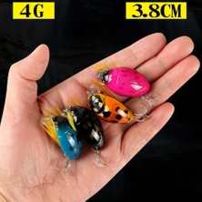 Alien Outdoor Sports 3.8 cm Biyonik Böceği Balıkçılık Cazibesi 4g Sert Yem Crankbait Olta Takımı-5 (Yurt Dışından)