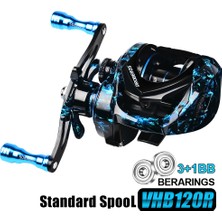 Alien Outdoor Sports Proberos VHB120 Metal Baitcasting Makarası 3+1bb Rulmanlı Balıkçılık Makarası-Sağ El (Yurt Dışından)