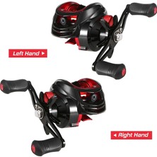 Baitcasting Makarası 18+1bb Rulmanlar Baitcasting Balıkçılık Makarası Yüksek Hızlı 7.2: 1 Dişli Oranı Manyetik Fren Sistemi-Sol (Yurt Dışından)