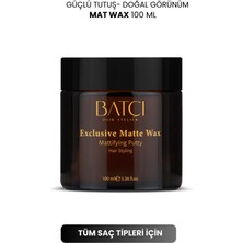 Batçı Hair Atelier Exclusive Matte Saç Şekillendirici Mat Wax 100 ml 2'li