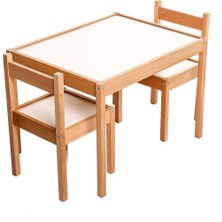 Montessori Ahşap Masa ve Sandalye Seti