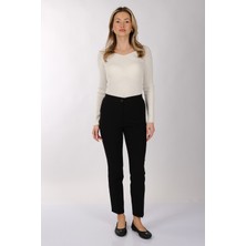 Modiva Minimalist Yüksek Bel 7/8 Dar Kesim Kadın Pantolon - Günlük & Ofis