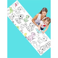 2 Metre Dev Boy Yeni Nesil Boyama Kağıdı Baby Dino Temalı 62CMX200CM