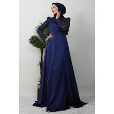 Giza Store Bilge Tesettür Abiye Lacivert