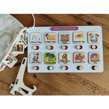 Montessori Sorumluluk Alma Beceri ve Görev Tablosu Günlük Rutinim