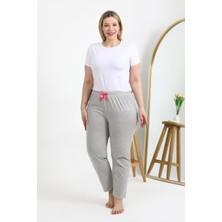 Akbeniz Kadın Pamuklu Büyük Beden Alt Pijama 27560 Gri