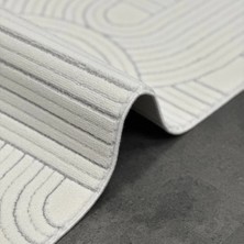 Lavinia Koleksiyonu Modern ve Zarif Desenli Mikrofiber Halı