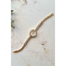 Dieana Gold Taşlı Kadın Kol Saati