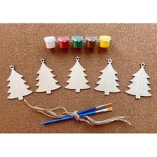 Eğitici Ahşap Ağaç Boyama Oyunu Montessori Çocuk Gelişimi