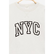 Erkek Çocuk %100 Pamuklu Nakışlı Sweat - Çocuk Giyim