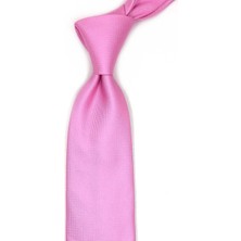 Pembe Düz Mendilli Klasik Kravat KK13160