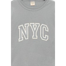 Erkek Çocuk %100 Pamuklu Nakışlı Sweat - Çocuk Giyim