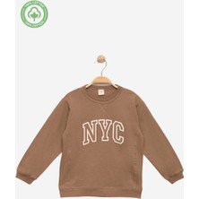 Erkek Çocuk %100 Pamuklu Nakışlı Sweat - Çocuk Giyim