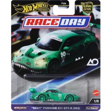 Hot Wheels Premium Rexy Porsche 911 GT3 R (992) Metal Gövde ile Detaylı Tasarım ve Koleksiyonluk