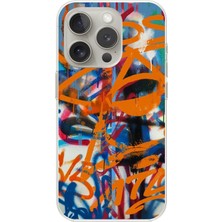Dali Design iPhone 16 Pro Uyumlu Şeffaf Kılıf Grafiti 2 Tasarımlı
