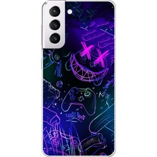Dali Design Samsung Galaxy S21 Uyumlu Şeffaf Kılıf Grafiti 4 Tasarımlı