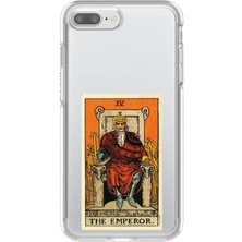 Dali Design iPhone 7 Plus Uyumlu Şeffaf Kılıf Tarot The Emperor Tasarımlı