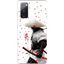 Dali Design Samsung Galaxy S20 Fe Uyumlu Şeffaf Kılıf Japon Samuray 1 Tasarımlı