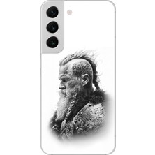 Dali Design Samsung Galaxy S22+ Uyumlu Şeffaf Kılıf Nordic Viking 3 Tasarımlı