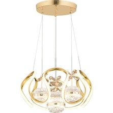 Begüsa Harlem 3 Renk Ledli K.d Avize Gold Kaplama No:08