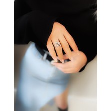 Daniel Angelson Sarmaşık Black Rodhium Baget Safir Zircone Taşlı Gümüş Yüzük