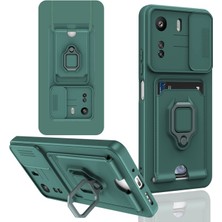 Xiaomi Redmi 13C Kılıf Zuma Kamera Sürgülü Kartvizitli Ipli Silikon Kılıf