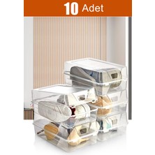 Krm Home 10'lu Set Erkek Ayakkabı Saklama Kutusu - Kadın Botu Ayakkabı Kutusu