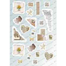 Vintage Sticker Planner Ajanda Bullet Journal Için Uygun Set