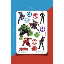 Avengers Temalı Sticker Seti | Bullet Journal Sticker | Defter | Çıkartma | Scrapbook