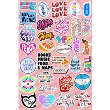 Eğlenceli Ifadeler Seri 1 Sticker Seti | Laptop Ajanda Notebook Tablet Defter Etiket Bullet Journal