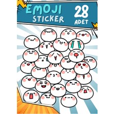 Emoji Sticker Set Macbook Notebook Tablet Telefon Ajanda Laptop Defter Sticker Seti
