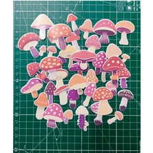 Mantarlar Sticker Seti | Bullet Journal Sticker | Defter | Çıkartma | Scrapbook