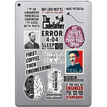 Mühendis - Engineer Temalı Sticker Seti, Çıkartma, Ajanda Bujo Scrapbook Kolaj Etiket Bullet Journal