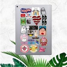 Mental Art Sanat Temalı Laptop Notebook MAcBook Kitap Defter Ajanda Tablet Sticker Seti