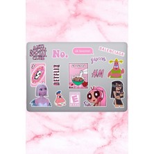 Pretty Temalı Laptop Notebook Tablet Sticker Seti 15 Adet
