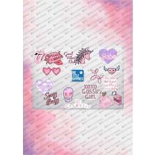 Good Vibes Only Mental Art Sanat Temalı Bilgisayar Laptop Defter Tablet Valiz Sticker Seti