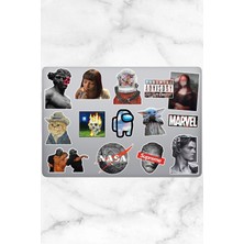 Aesthetic Temalı Laptop Notebook Tablet Sticker Seti 14 Adet