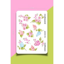 Sakura Çiçek Temalı Sticker Seti | Bullet Journal Sticker | Defter | Çıkartma | Scrapbook