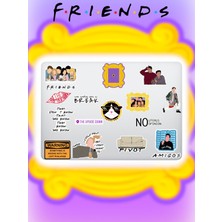 Friends Dizi Temalı Bilgisayar Laptop Defter Tablet Valiz Sticker Seti