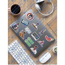 Ofis Temalı Laptop Notebook Tablet Sticker Set