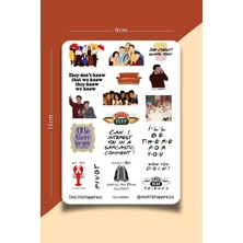 Friends Dizi Temalı Sticker Seti | Bullet Journal Sticker | Defter | Çıkartma | Scrapbook