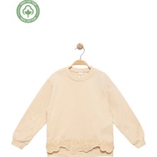 Kız Çocuk %100 Pamuk Nakışlı Sweat - Çocuk Giyim
