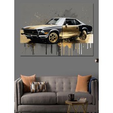 Klasik Araba Dekoratif Kanvas - Mdf Ahşap Tablo