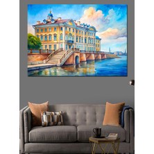 Tarihi Yalı Manzarası Dekoratif Kanvas - Mdf Ahşap Tablo