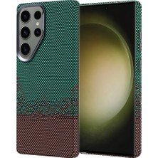 Galaxy S25 Ultra Kılıf Magsafe Şarj Özellikli Karbon Fiber Görünümlü Zore Nekst Kapak