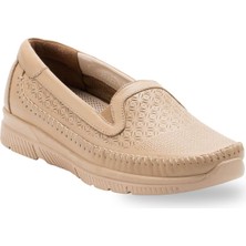 Forelli Eterna-G Comfort Kadın Deri Ayakkabı A.vizon
