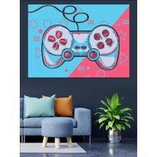 Gamer Temalı Dekoratif Kanvas - Mdf Ahşap Tablo