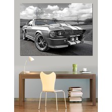 Klasik Spor Araba Dekoratif Kanvas - Mdf Ahşap Tablo